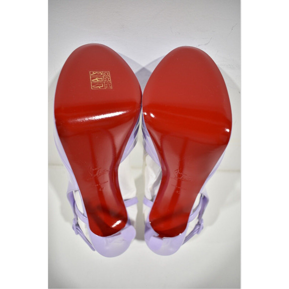 Christian Louboutin So Jenlove Alta 150 Purple Platform Sandal Heel Pump 42 - Picture 11 of 11